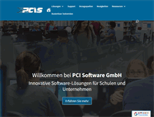 Tablet Screenshot of pci-software.de